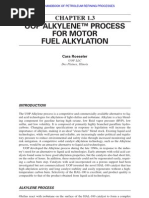 Uop Alkylene™ Process For Motor Fuel Alkylation: Cara Roeseler