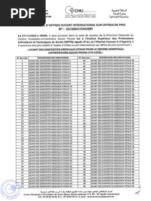 Avis Ar FR Dao 23 2024 Chusm | PDF