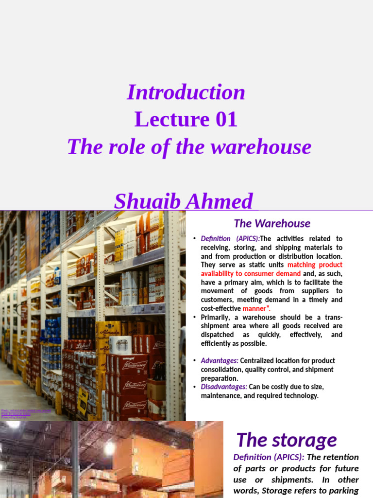 Understanding Warehouse Types and Functions | PDF | Warehouse | Inventory