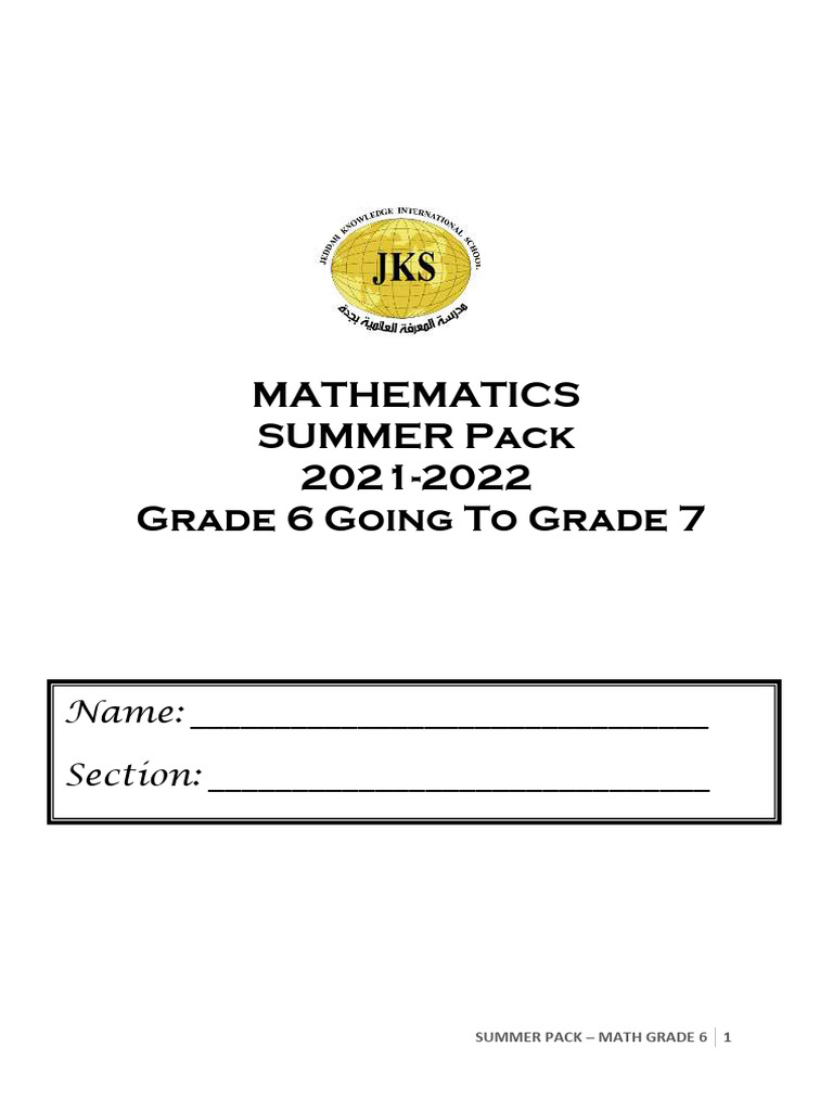 Math Problems 6° - 241022 - 172535 | PDF | Elementary Mathematics ...