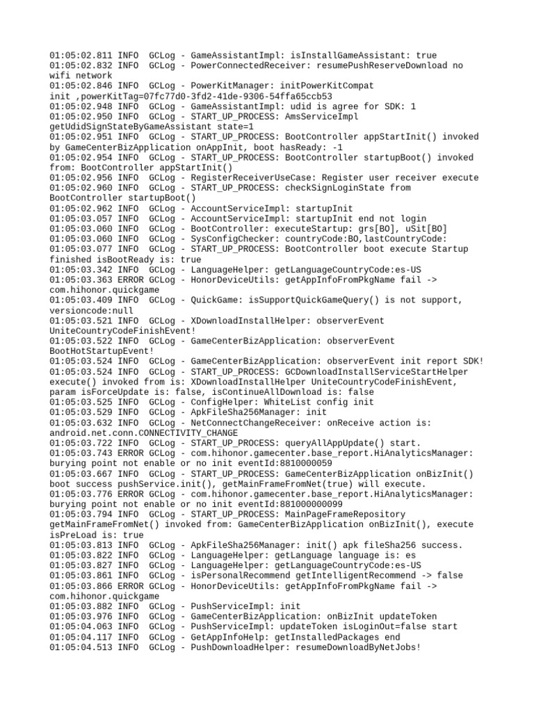 Game Assistant Startup Log Analysis | PDF | Computer Networking ...