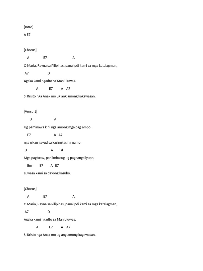 Lyrics PDF