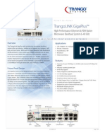 Trangolink Gigaplus™: High Performance Ethernet & PDH Native Microwave Backhaul System 6-40 GHZ