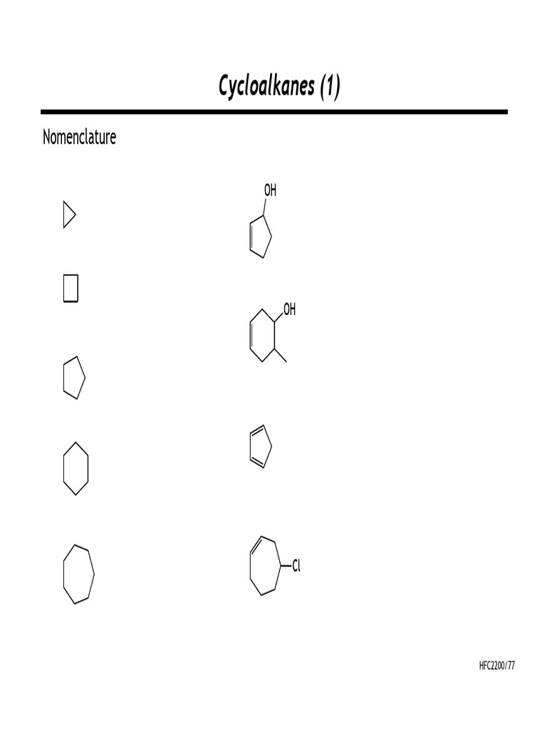 Cycloalkane Conformations and Reactions | PDF | Conformational ...