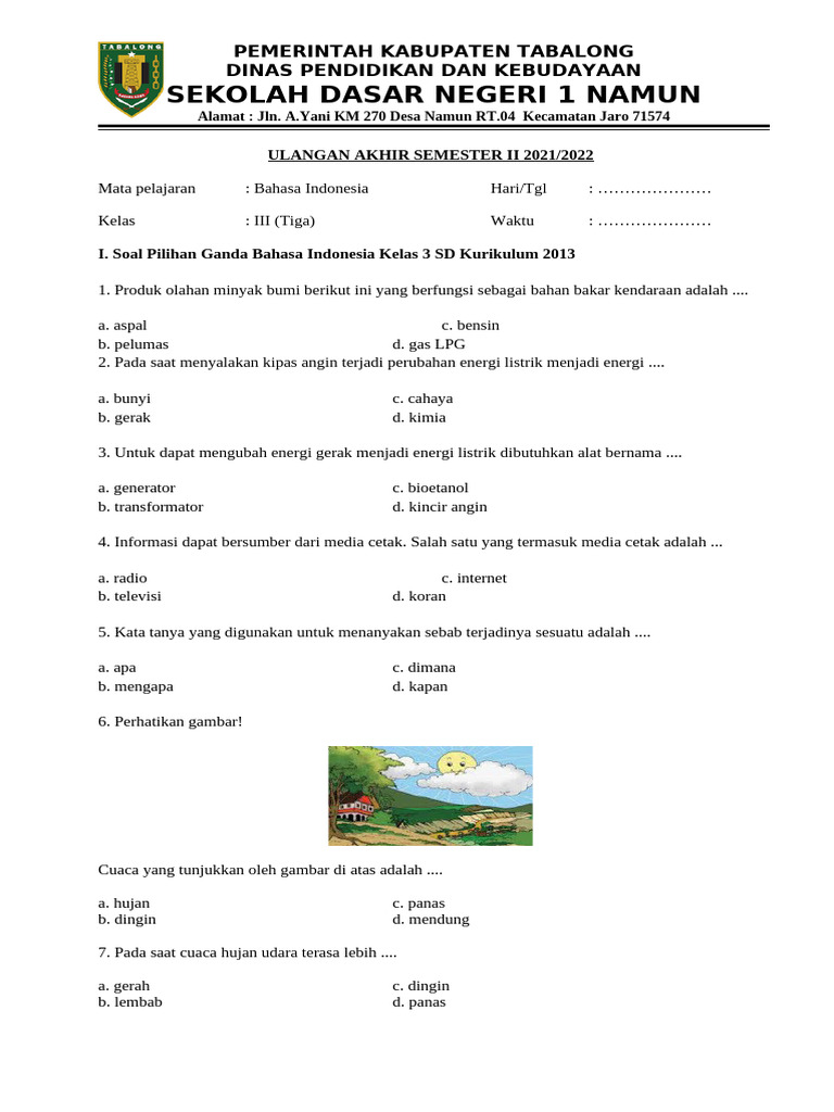 Menjelajahi Dunia Bahasa Indonesia Kelas 3 SD: Panduan Lengkap Soal dan Pembelajaran