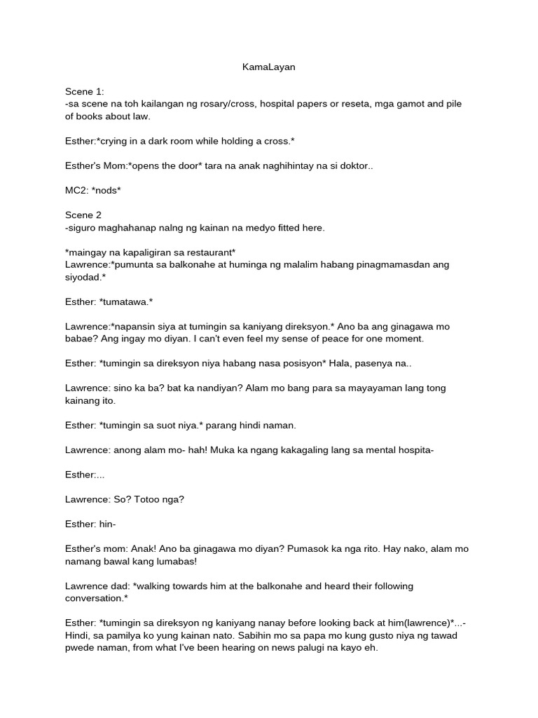 KamaLayan Script | PDF