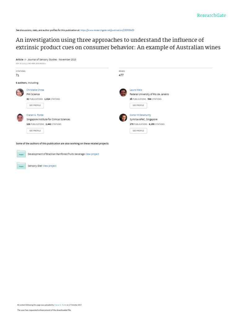 Influence of Wine Labels on Consumer Choices | PDF | Wine | Brand