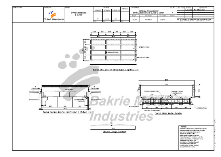 Standar Girder Span 12 B ClassModel PDF