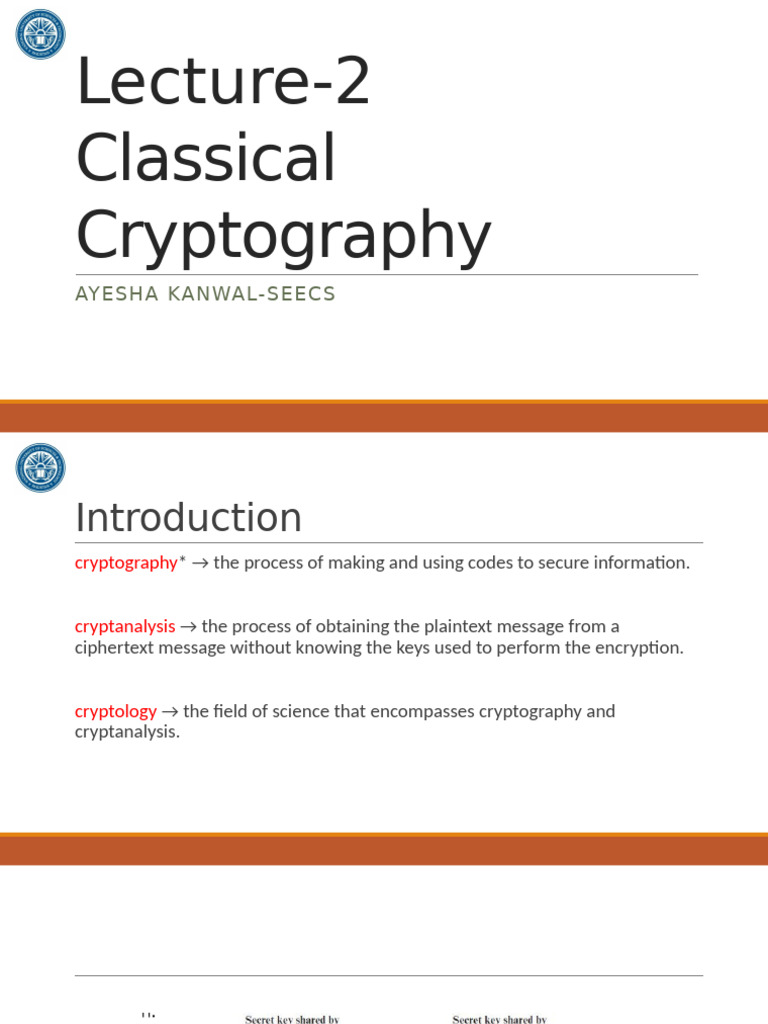 Classical Cryptography Techniques Explained | PDF | Cryptography | Cipher