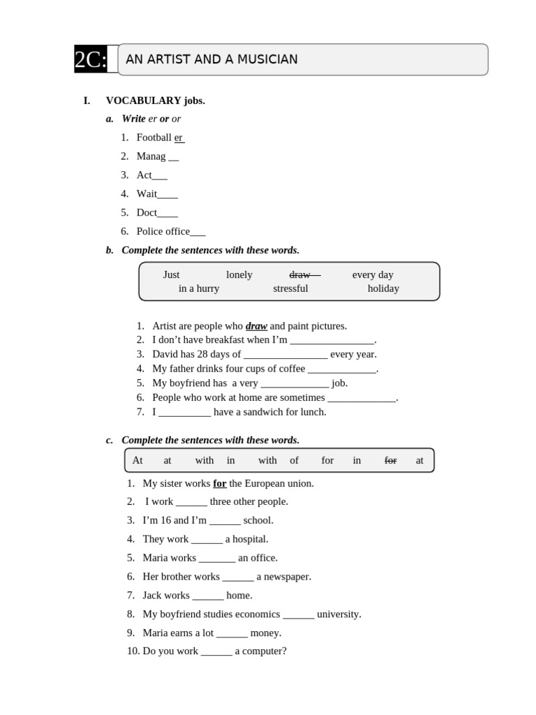 2C - Jobs | PDF | Linguistics