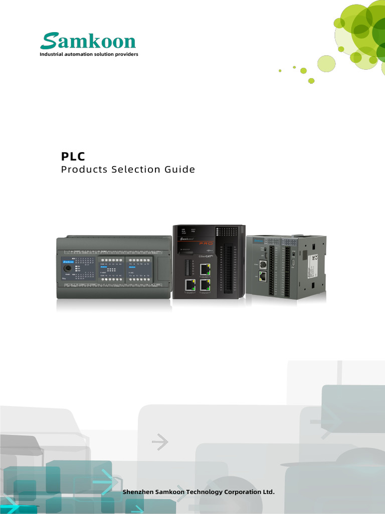 【Samkoon】PLC Products Selection Guide | PDF | Programmable Logic ...