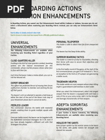 Boarding Actions - 10th Edition Faction Enhancements and Stratagems