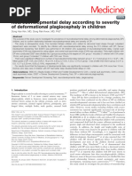 Argenta Classification of Plagiocephaly | PDF | Childhood | Medical ...