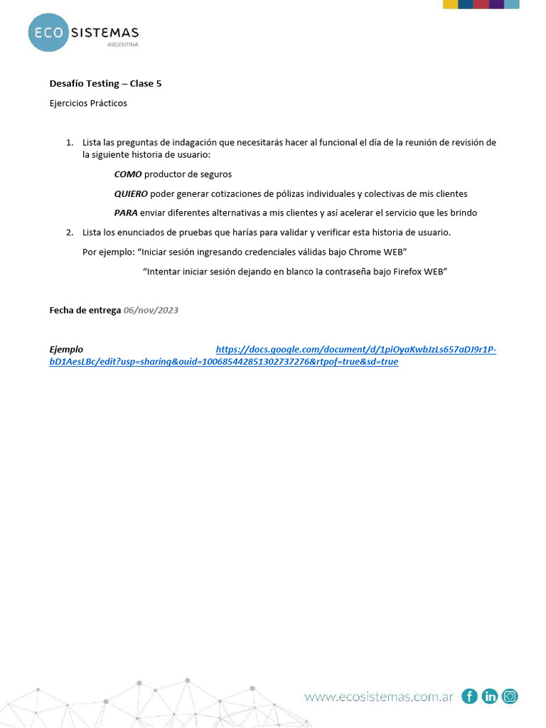 Desafío Testing - Ejercicios - Clase 5 - Respuestas | PDF | Pruebas de ...