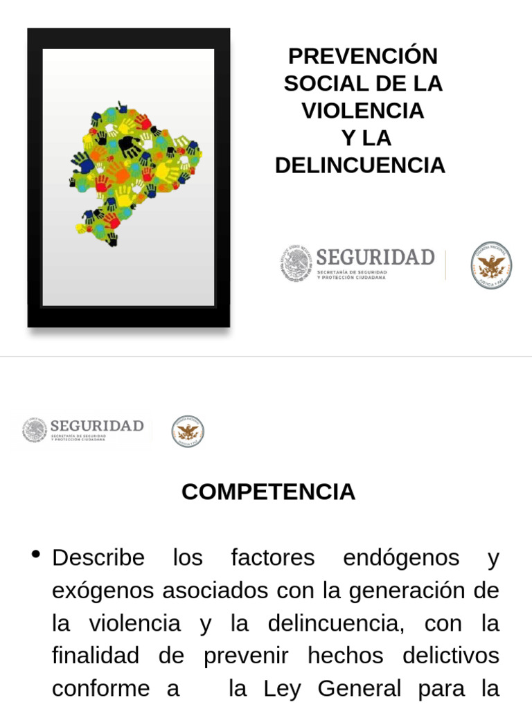 Prevención Social de La Violencia y La Delincuencia | PDF | Violencia ...