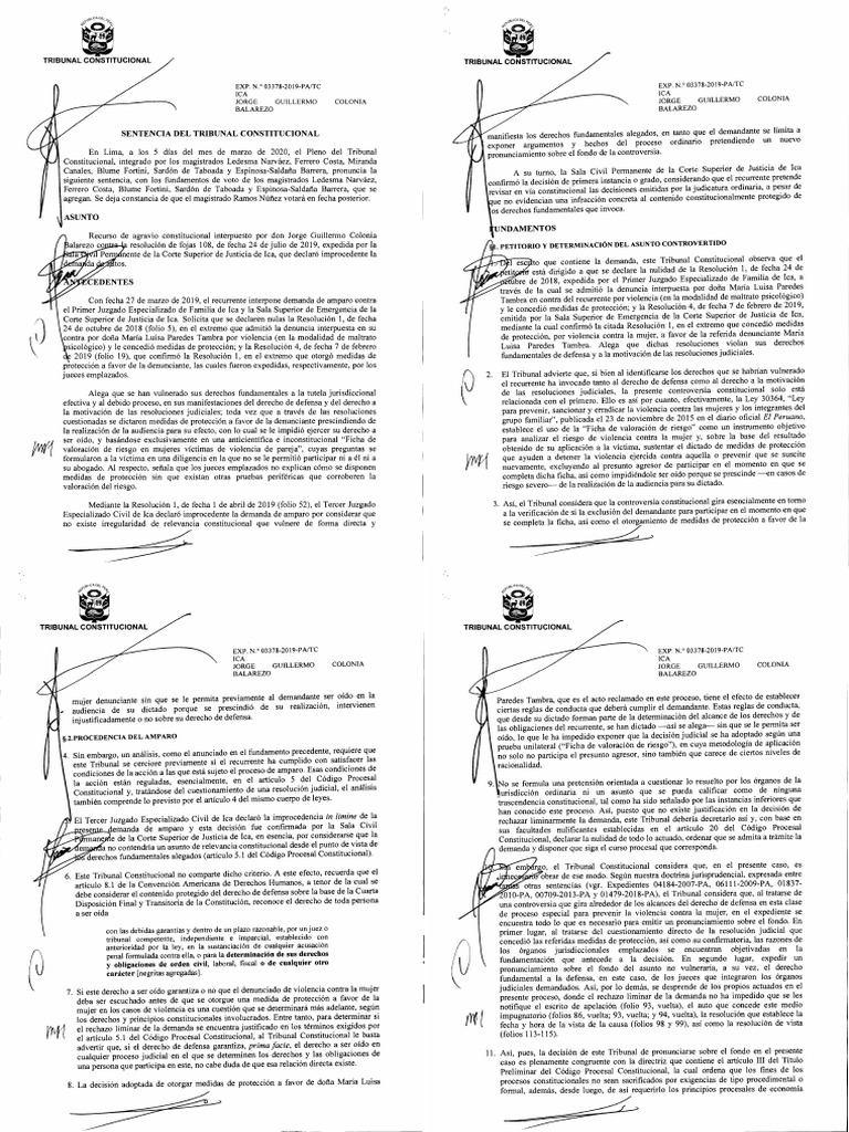 Sentencia Acerca de Derechos Humanos | PDF | Derecho
