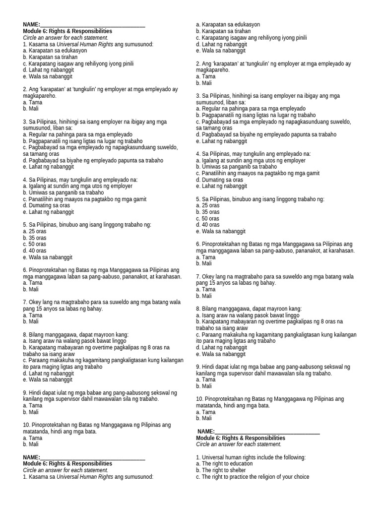 Module 6assessment | PDF