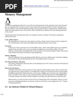 Memory Management: 3.1 An Abstract Model of Virtual Memory