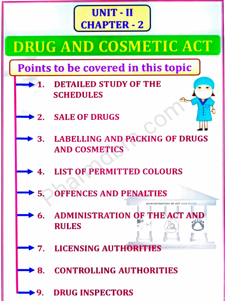 Pharmaceutical Jurisprudence Unit 2 Overview | PDF | Tablet (Pharmacy ...
