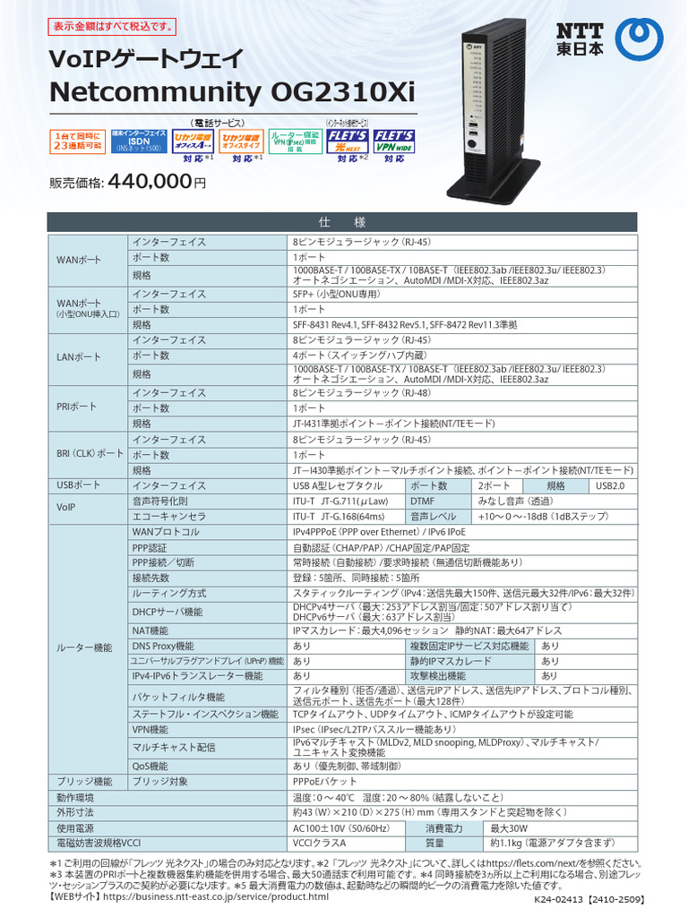 Netcommunity Og2310xi | PDF