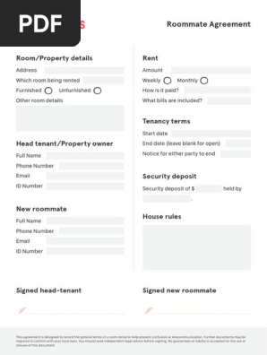 Roommate Agreement