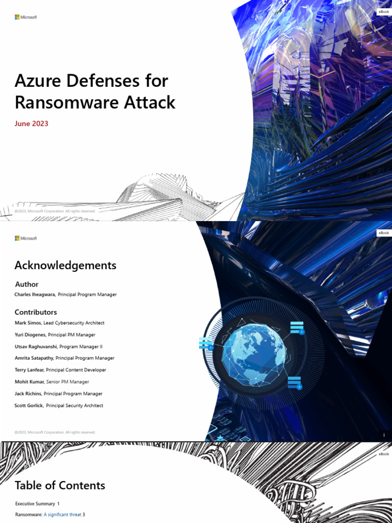Azure Ransomware Defense Strategies | PDF | Ransomware | Computer Security