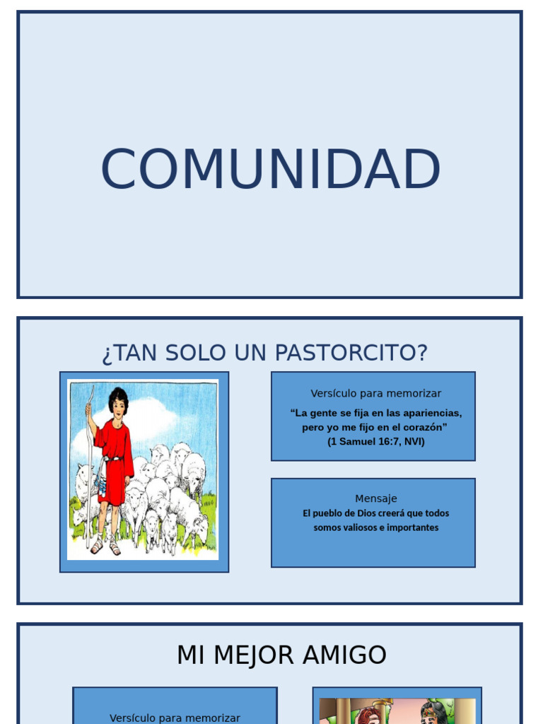 Lecciones de Fe y Amistad en la Biblia | PDF | Contenido bíblico ...
