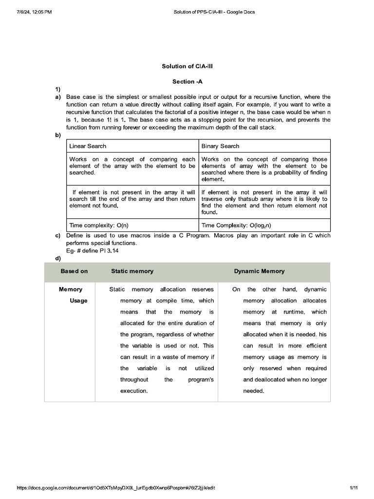 PPS CIA3 Solution | PDF