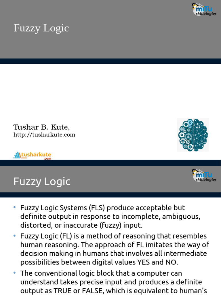 Fuzzy Logic | PDF | Fuzzy Logic | First Order Logic