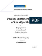 Parallel Implementation of Lee Algorithm for Maze Routing