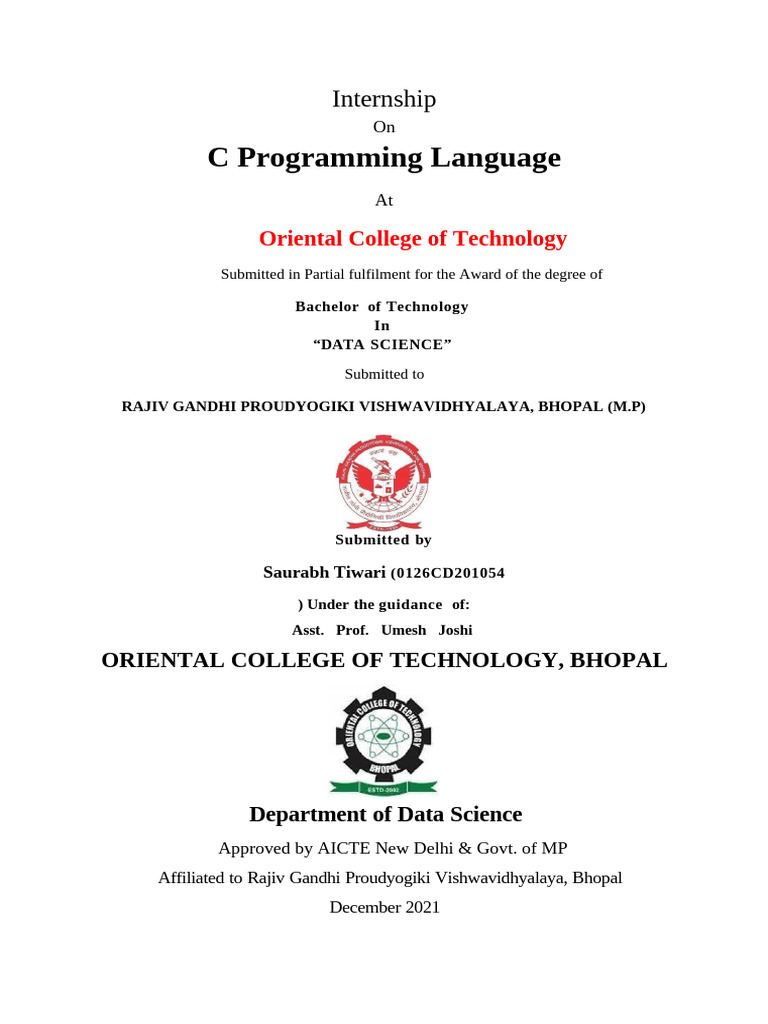 EOI-1 Saurabh C - Programming | PDF | Control Flow | C (Programming ...