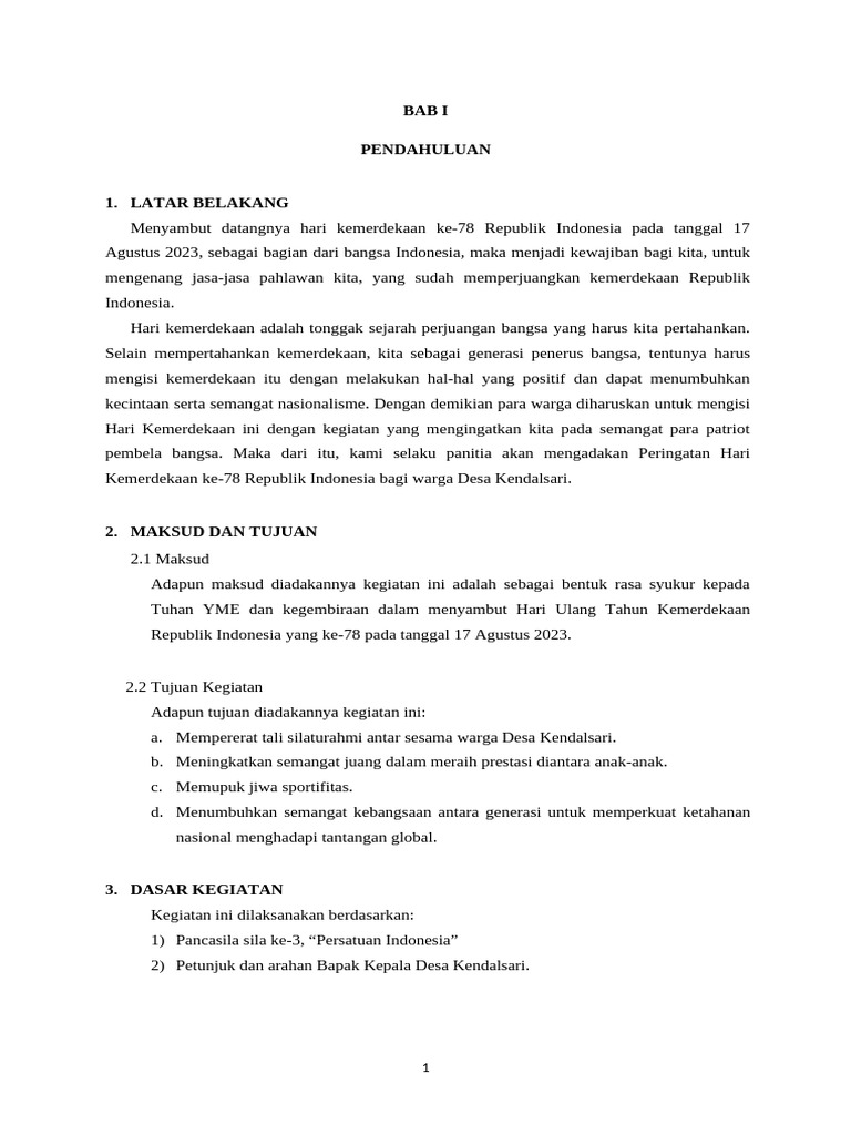 PROPOSAL 17an 2023 | PDF