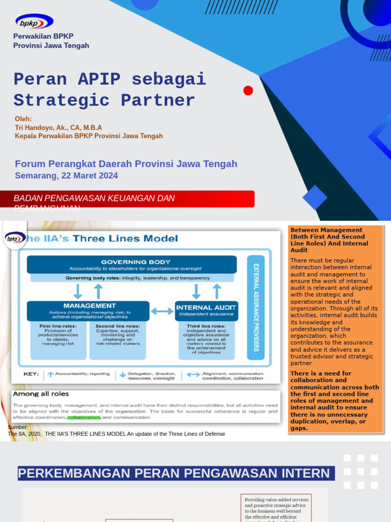 Peran APIP dalam Pengawasan Strategis | PDF