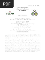 Download 002a Lista de Mosquitos Diptera Culicidae de Paraguay by John A Kochalka SN7863543 doc pdf