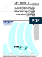 3GPP TS 09.18: Technical Specification