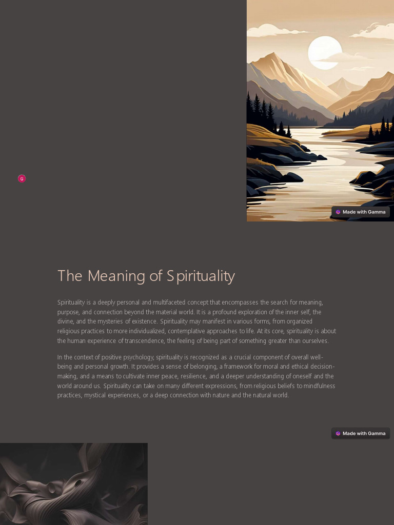 Spirituality's Role in Positive Psychology | PDF | Spirituality ...