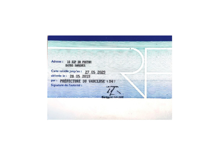 Recto - Carte Id | PDF