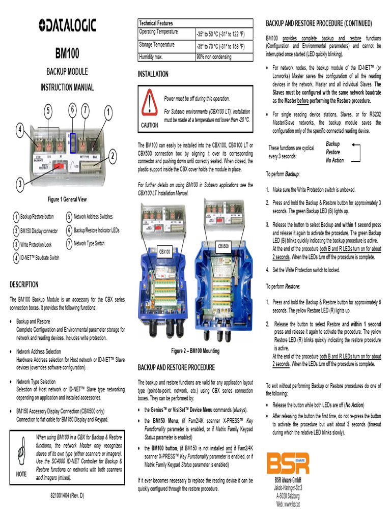 CBX 100 500 BM100 Instruction Manual | PDF | Computer Network | Ip Address