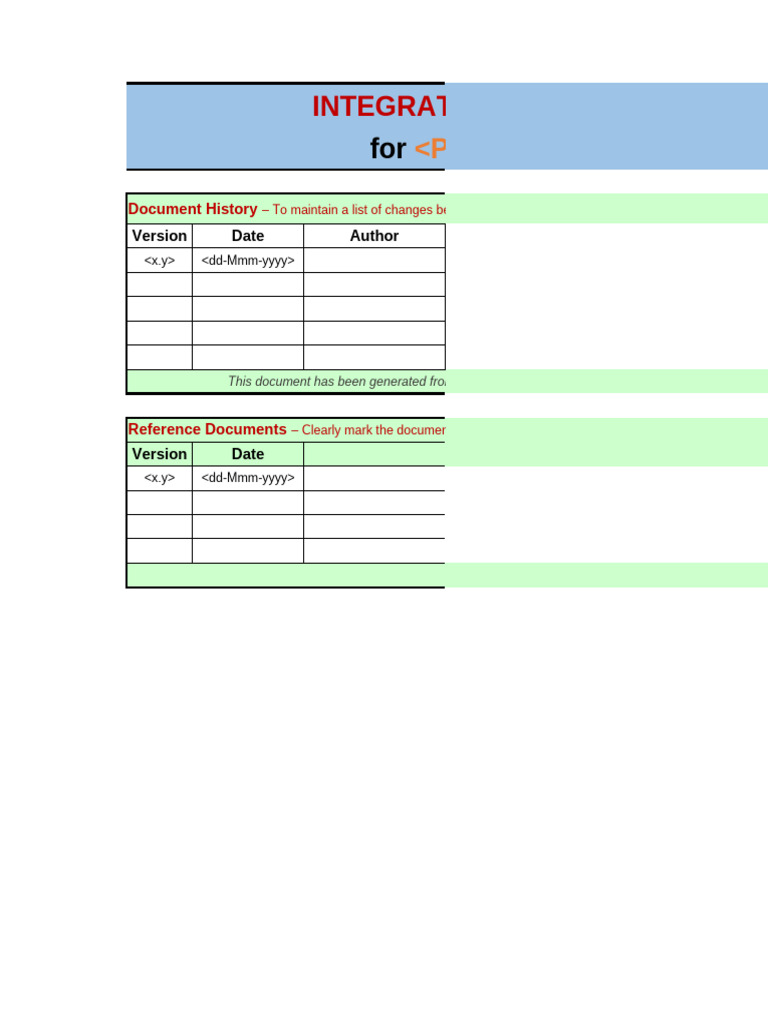 ST IntegrationTestCase Template | PDF