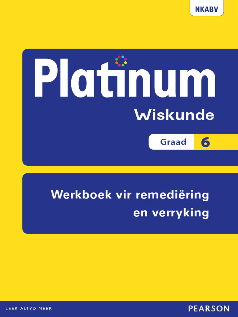 Gr6 Wiskunde Werkboek Vir Remediëring en Verryking | PDF