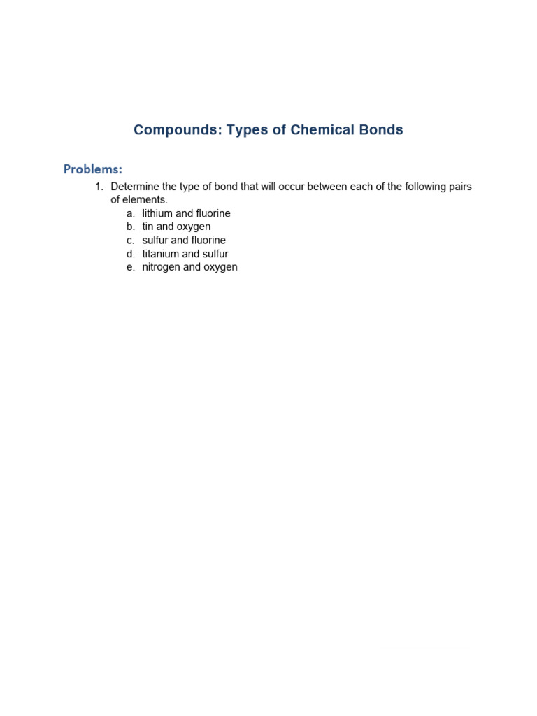 Practiceproblems 3 02 compounds typeschemicalbonds pdf