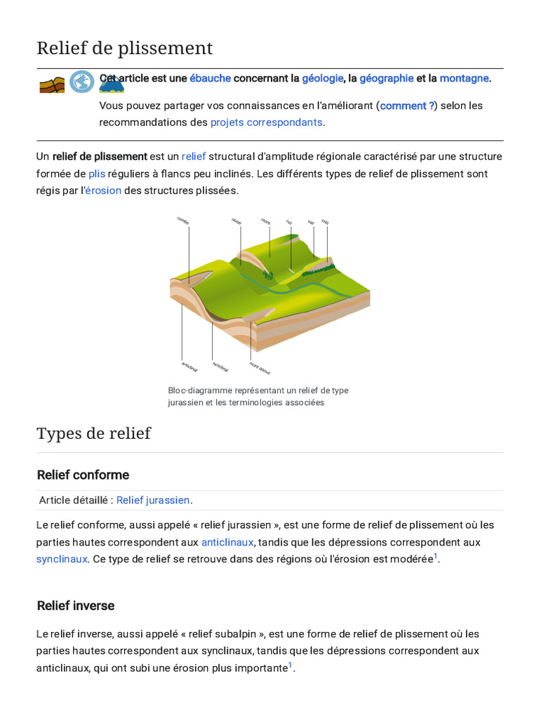 Types de relief en géomorphologie | PDF | Géomorphologie | Processus ...