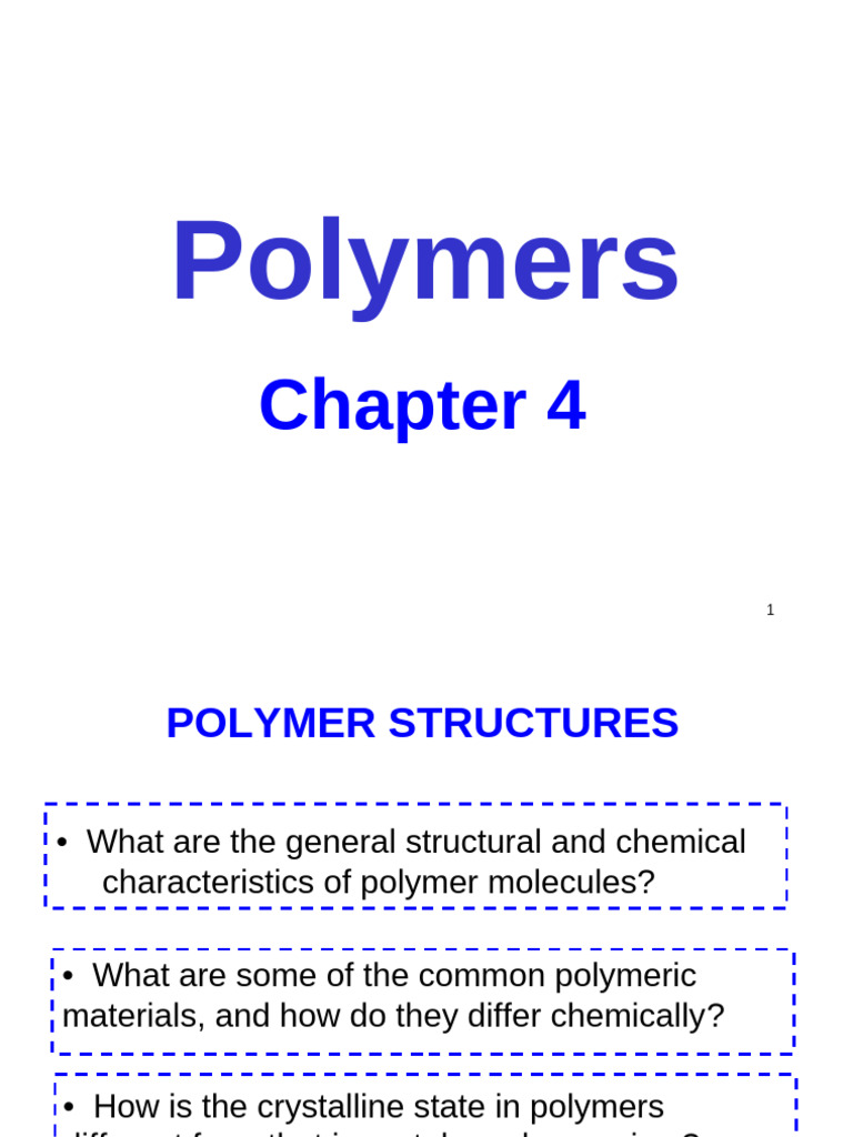 Chapter 4 | PDF | Polymers | Thermoplastic