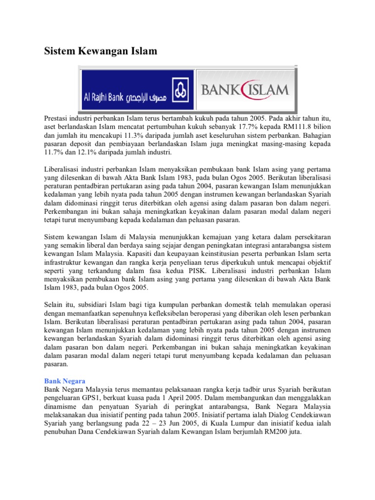 Sistem Kewangan Islam Pdf