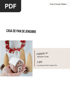 casa de pan de gengibre crochet