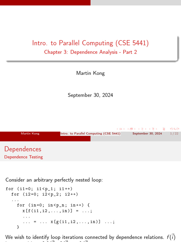 c3 Dependence Analysis p2 | PDF | Computer Science | Software Engineering