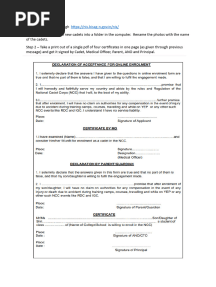 Online Enrollment Process