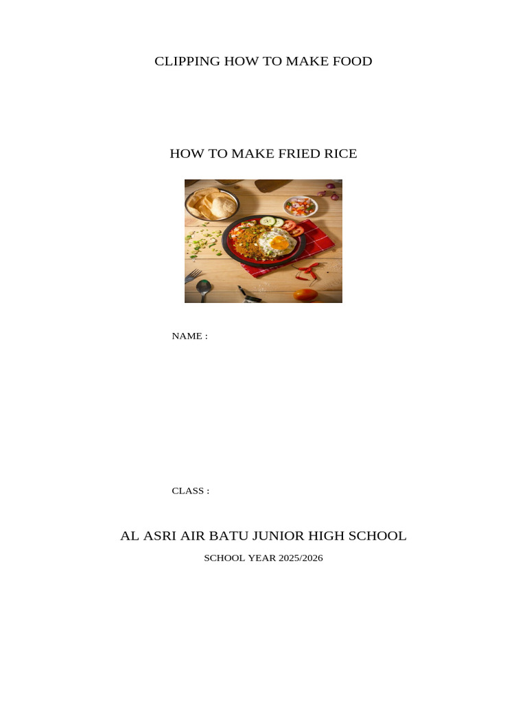 How To Make Fried Rice | PDF | Asian Cuisine | Cooking