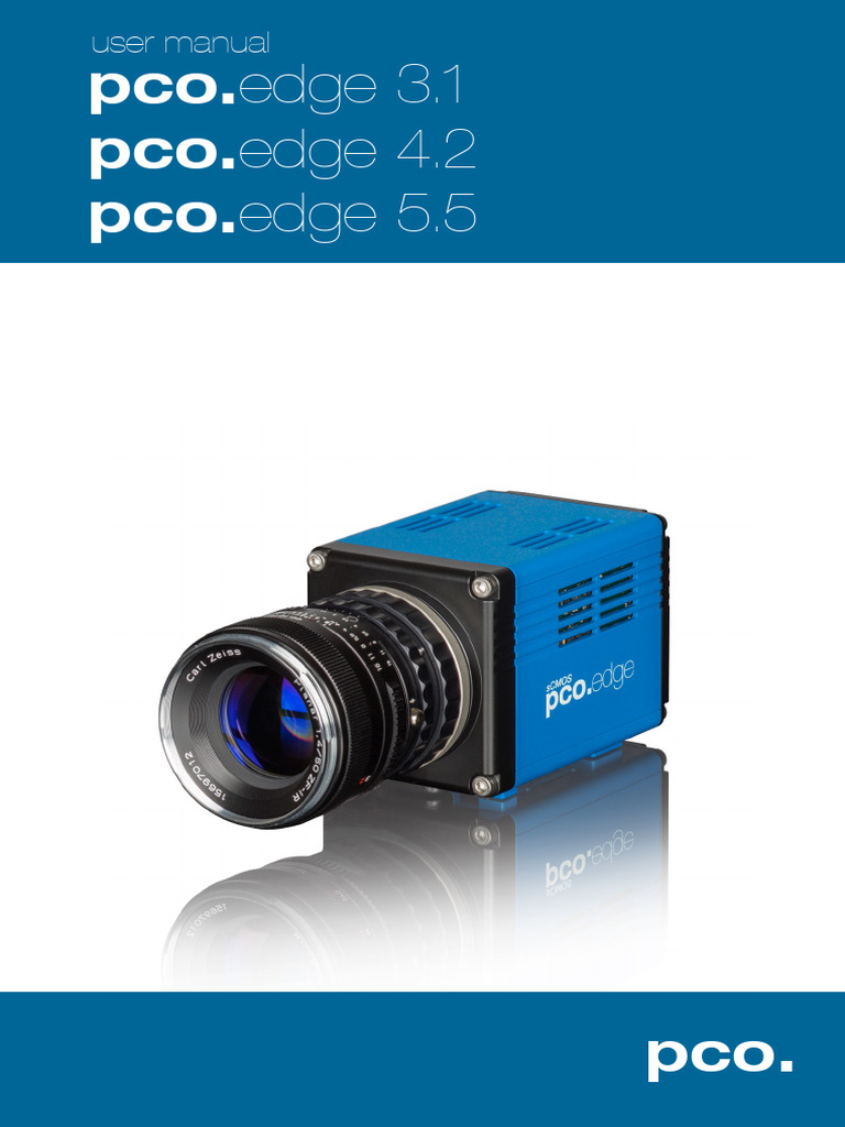 Pco8edge Manual | PDF | Shutter Speed | Installation (Computer Programs)