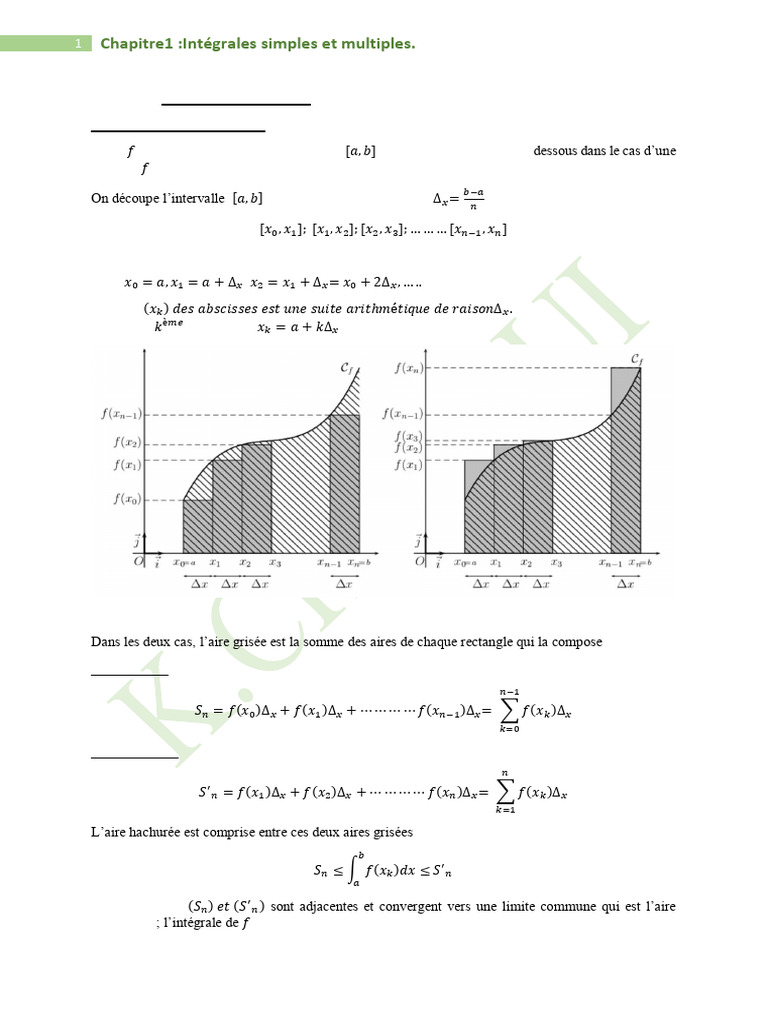 Intégrales simples et multiples expliquées | PDF | Intégral | Mathématiques